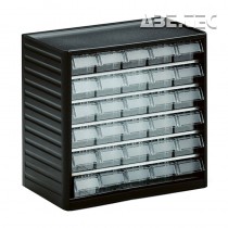 Skříň k ukládání malých součástek 290C-3, transparentní