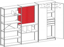 Perforovaný panel 983x500, zadní 852145-07