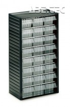 Skříň k ukládání malých součástek 554-3, transparentní