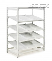 Přídavná ocelová police do Treston FiFo Flow Rack, M1350, ESD, TFRAS1350-49