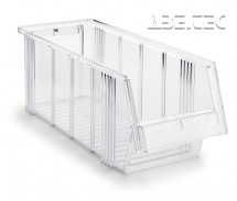 Stohovací zásobník 1950-1, 500 x 186 x 182 mm, transparentní