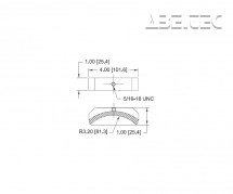 Ergonomický čalouněný nástavec G1021E zakřivený
