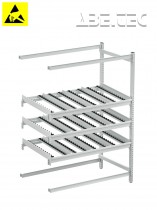 Treston - Boční rozšíření Treston FiFo Flow Rack, M1350, ESD, 1385x805x1860mm, TFR1350SE-49
