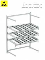  - Zadní rozšíření Treston FiFo Flow Rack, M1350, ESD, 1385x735x1860mm, TFR1350RE-49