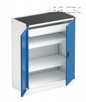Treston - Ocelová skříň s policemi a zásuvkou 80/100-2 C30507002T, 800x425x1000mm, modrá