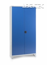 Treston - Průmyslová skříň 100/50/200, 4 police, modrá SC10050200-07