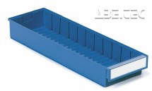 Treston - Policový zásobník 6020-6, 600 x 186 x 82 mm, modrý