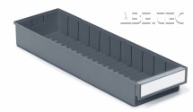 Treston - Policový zásobník 6020-3, 600 x 186 x 82 mm, šedý