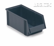 Treston - Stohovací zásobník 1940-3, 400 x 186 x 156 mm, šedý