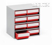  - Skříňka na zásobníky 0830-5, červená