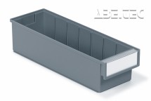 Treston - Policový zásobník 4015-3, 400 x 132 x 100 mm, šedý