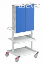 Treston - Průmyslový vozík Treston Multi Trolley M750, vysoký, perf. skříňka+police, TMTH7-104-07