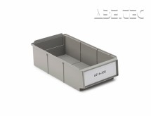 Treston - Policový zásobník Kennoset, stohovatelný, šedý, 160x300x85mm, 6316-30R