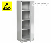 Treston - ESD kovová skříň s policemi 55/160-1 C30349001, 550x425x1600mm, šedá