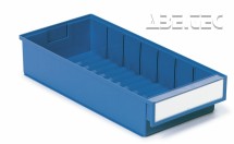 Treston - Policový zásobník 4020-6, 400 x 186 x 82 mm, modrý