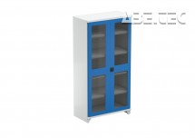 Treston - Průmyslová skříň 100/40/200, 4 police, modrá SC10050200-07-TD