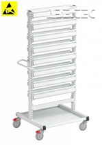 Treston - Vozík na stohovací zásobníky M750, ESD, 780x715x1630mm, BT-170B ESD